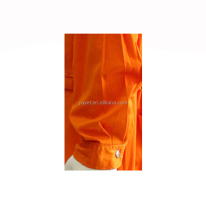 Chine fabricants orange 100% coton sergé combinaison frc - Product Image 6