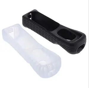 Casing silikon lembut untuk Nintendo Wii Remote control lengan penutup kulit karet silikon