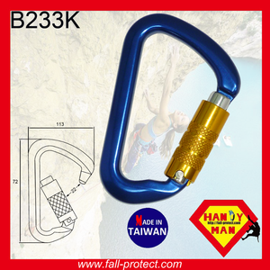 Safety 28KN Quicklock Discount Triple Lock Hook Mountain Rock Climbing Aluminum Carabiner - Product Image 4