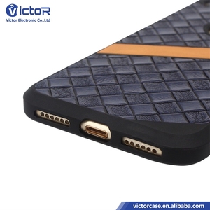 Compra <span class=keywords><strong>de</strong></span> China <span class=keywords><strong>Plaid</strong></span> lines TPU caja del teléfono etiqueta <span class=keywords><strong>de</strong></span> cuero con personalizable diseño para iPhone 7 - Product Image 3