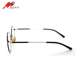 Lunettes de vue rondes en titane à mémoire de forme ultra-légères style étoile, marque optique coréenne, pour myopie, pour affaires - Product Image 4