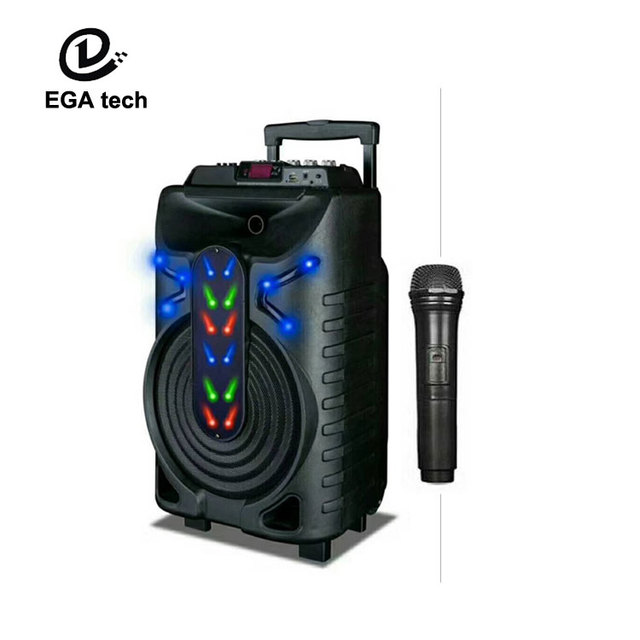 12inch Good Quality Dj Bass Speakers With Flash Light Support FM/AUX/USB/SD/MMC/DVD/PC/MP3/MP4/Mobile Phone