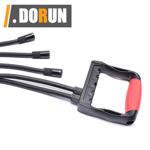 Dụng Cụ Giãn Nở Ngực 5 Lò Xo Co Giãn Có Thể Điều Chỉnh, Kéo Giãn, Tập Thể Dục Tại Nhà, Màu Đen-Đỏ Với Tay Cầm Chống Trượt - Product Image 5