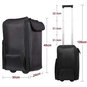Malette à roulettes pour maquillage, <span class=keywords><strong>valise</strong></span> <span class=keywords><strong>de</strong></span> beauté Portable en Nylon, <span class=keywords><strong>valise</strong></span> <span class=keywords><strong>de</strong></span> voyage pour produits cosmétiques, organisateur <span class=keywords><strong>de</strong></span> <span class=keywords><strong>coiffure</strong></span> sur roue - Product Image 3