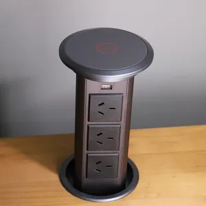 USB charging motorised kitchen socket desk pop up socket outlet