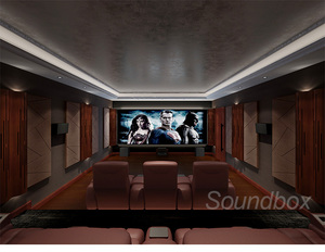Clásico decorativo hornear acabado pu onda pintura solución acústica sonido difusor Bass trampa para hi-end cine en casa - Product Image 6