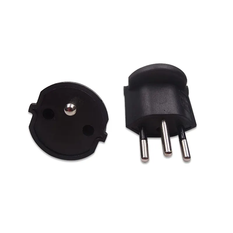 Elektrische Plug Adapter Aarde Schuko Frankrijk Euro Naar Zwitserse Voor Zwitserland Ce Voor Reizen, power Converter Zwitserse 3 Pin Ce Rohs 10A