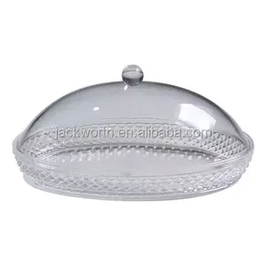 Plato de Queso Acrílico Transparente con Tapa para Mantequilla - Product Image 1