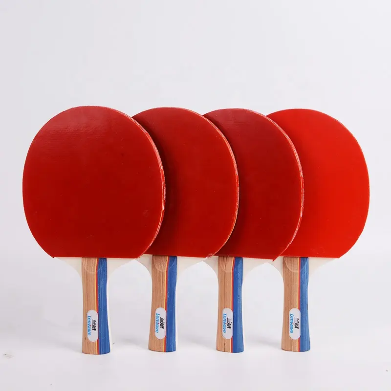 מקצועי פינג פונג מחבט טניס שולחן זול ההנעה סט נשלף נקי נשיאה 4 נגן שולחן טניס מחבט