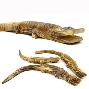 Best sell wooden model toy craft simulation crocodile