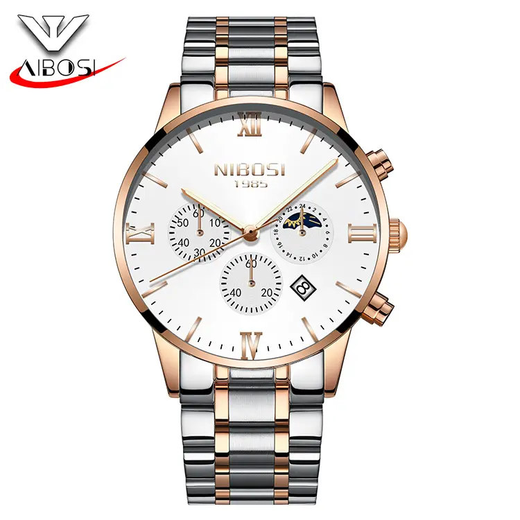 Groothandel Nibosi 2325 Groothandel Echte Chronograaf Nibosi Branded Horloge Dropshipping