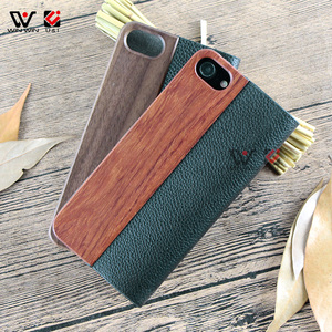 China <strong>Supplier</strong> Hot Selling New Products Wood Wallet Flip Cover <strong>Leather</strong> Mobile Phone <strong>Case</strong> for iPhone 7 8 12 14 16 - Product Image 1