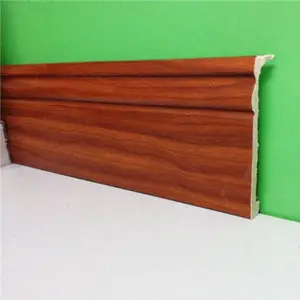 100 มม.ราคาถูกโรงงานพลาสติกผนัง Baseboard ปั้นครอบคลุม PS กระดุมกระดุม