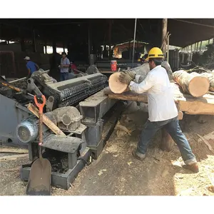 Hydraulic wood rounder debarking machine for 4ft and 8ft logs