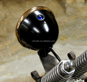 Faro de motocicleta de 4,5 "con luz azul para luces largas para Harley, Chopper,Bobber - Product Image 4
