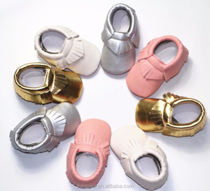 <span class=keywords><strong>Scarpe</strong></span> con Suola Rossa all'Ingrosso, Mocassini per Neonati in Pelle PU con Suola Morbida e Fiocco - Product Image 5