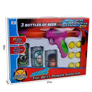 Foam Shooter Battle Ball Gun Atomic Pump Action Shooter for Child Kids Rival Game Guns Best Gifts Set Toys 6 Balls 3 Target