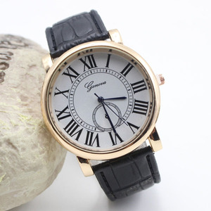 Factory supply leather strap wide belt ladies <span class=keywords><strong>Guinevere</strong></span>'s Watch large Dial - Product Image 1