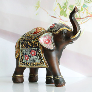 Escultura de elefante de resina para recuerdo de boda familiar - Product Image 4