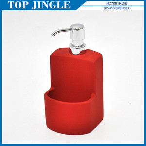 Distributeur de savon à main en céramique blanche pour cuisine salle de bain hôtel-porte-savon en mousse de qualité supérieure pour usage domestique - Product Image 5