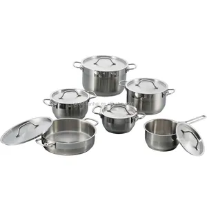 Hot Bán New Bếp Ware Đồ Nấu Nướng Bộ Thép Không Gỉ Capsule Dưới Thép Không Gỉ Cookware Set Bếp Cookware Set