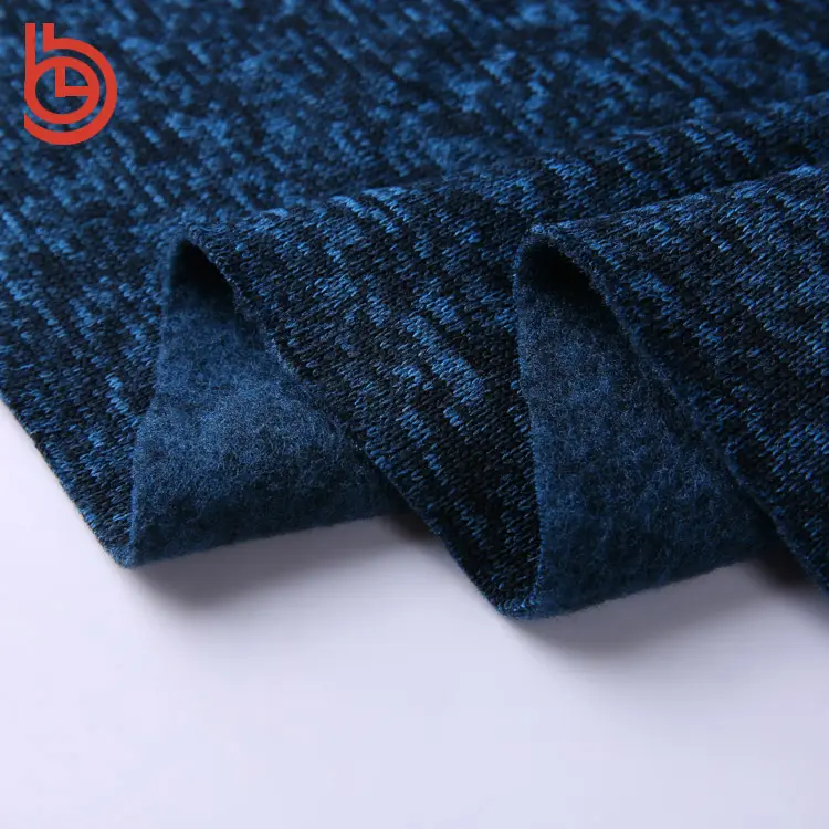 Personalizado 300gsm velo tecido de malha de microfibra de poliéster escovado tricot