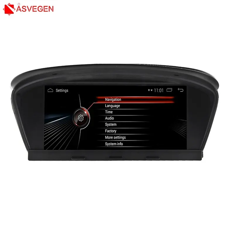 Tela sensível ao toque para navegação gps, rádio mp3, tocador estéreo bt para bmw 3 e90 09-12 , 5 e60 05-10 cic ou ccc