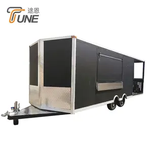 TUNE Factory Design Commercial Street Mobile Square Food Trailer Crepe Ice Cream Truck for Sale