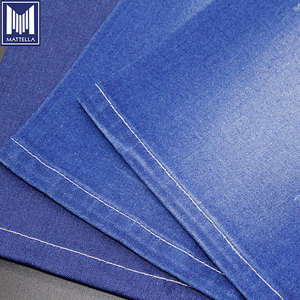 K7862D sarga 3/1 TR azul marino 9 oz algodón <span class=keywords><strong>spandex</strong></span> de poliéster de tela de mezclilla para mujeres, Vaqueros
