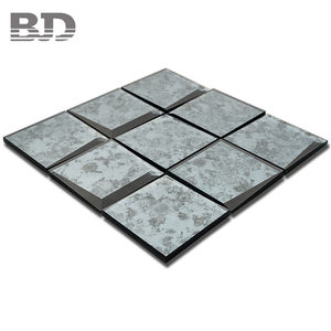 China al por mayor 100x100 grande 3D cristal biselado espejo mosaico - Product Image 1