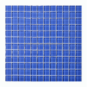 Precio al por mayor fácil limpieza cristal color azul <span class=keywords><strong>azulejo</strong></span> <span class=keywords><strong>mosaico</strong></span> - Product Image 5