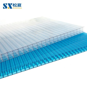 Hiện đại 4x8 trang trí Polycarbonate nhà kính nhà kính mái Tấm UV bảo vệ rõ ràng màu trắng màu - Product Image 5