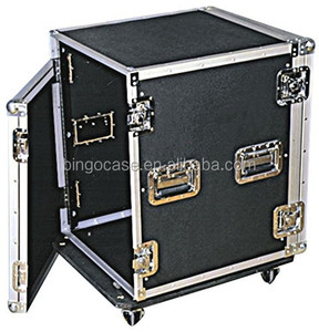 14u <span class=keywords><strong>amp</strong></span> Rack ATA trường hợp du lịch cho djs & nhạc sĩ-Chrome thép phần cứng với bánh xe nặng bánh xe-20 "trong chiều sâu - Product Image 1