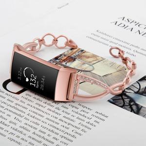 Tschick-bandas de acero inoxidable para <span class=keywords><strong>Fitbit</strong></span> Charge 3, repuesto de pulsera de Metal de acero inoxidable Premium, <span class=keywords><strong>correa</strong></span> de <span class=keywords><strong>reloj</strong></span> - Product Image 6