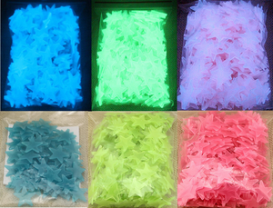 Glow fluorescente notte luminosa autoadesivi della decalcomania della parete e luminoso FAI DA TE luna stelle carino gatto a casa autoadesivo della parete interruttore - Product Image 6