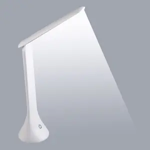 Lampe Led pliable en ABS avec Port de chargement USB, variateur, Rechargeable, idéal pour le bureau ou la lecture