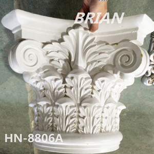 Piliers romains en mousse de polyuréthane de haute qualité, légers, blancs avec des accents dorés, pour la <span class=keywords><strong>décoration</strong></span> intérieure de la <span class=keywords><strong>maison</strong></span> - Product Image 2