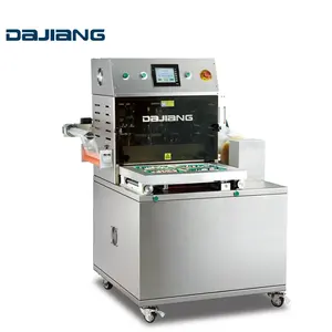 DAJIANG Disposable Plastic Food Container Tray Sealing Packing Machine Fresh Fruit Modified