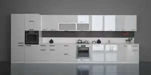 Panneau de porte d'armoire en mélamine brillante blanche avec laque UV - Product Image 5
