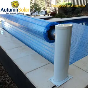 Polycarbonate slats automatic swimming rigid pool cover