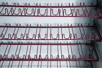 Supermarket Perforated Back Panel Shelf Can Hang Hooks/Wine Rack Shelf
