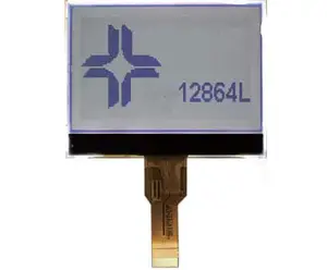 Layar LCD COG Grafis 128X64, dengan Antarmuka SPI