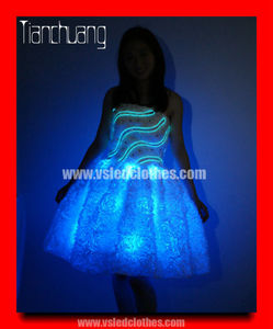 Événement de <span class=keywords><strong>danse</strong></span> lumineuse robe, Stage show led mini jupe changement de couleur, lumière led robe dames élégantes jupe - Product Image 3