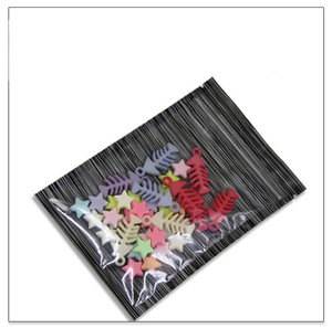 Nhiều Màu Rõ Ràng Phía Trước Sọc Mô Hình Phẳng Resealable Nhựa Nhỏ <span class=keywords><strong>Ziplock</strong></span> Bao Bì Túi - Product Image 4