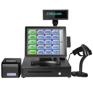 Mesin POS All In One Layar Sentuh 15 Inci Sistem Pos Set Lengkap