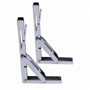 Custom L Shape Folding Floating Metal Stainless Steel Folding Shelf Corner Brackets For Shelves Manufacturers Processing