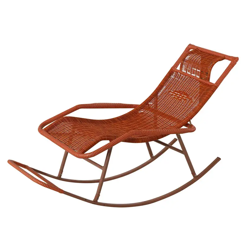 Giải trí ánh nắng mặt trời ghế mía Rocking Chair/Rocker/mây nội thất sân vườn/kim loại thân thiện với môi carton đồ nội thất ngoài trời hiện đại