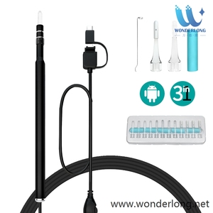 <span class=keywords><strong>Nettoyeur</strong></span> d'oreille visuel HD 5,5 mm, endoscope <span class=keywords><strong>de</strong></span> nettoyage d'oreille, mini caméra 3 en 1, cure-oreille USB, otoscope, boroscope - Product Image 1