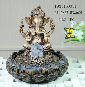 Deus Hindu ganesh estátua de resina fonte de água para a decoração interior - Product Image 2