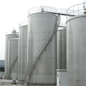 high quality stainless steel conical soybean oil storage tank